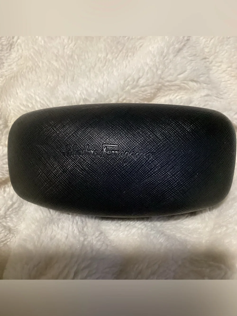 Salvadore Ferragamo Sunglasses Glasses Case, Black Hard Clamshell